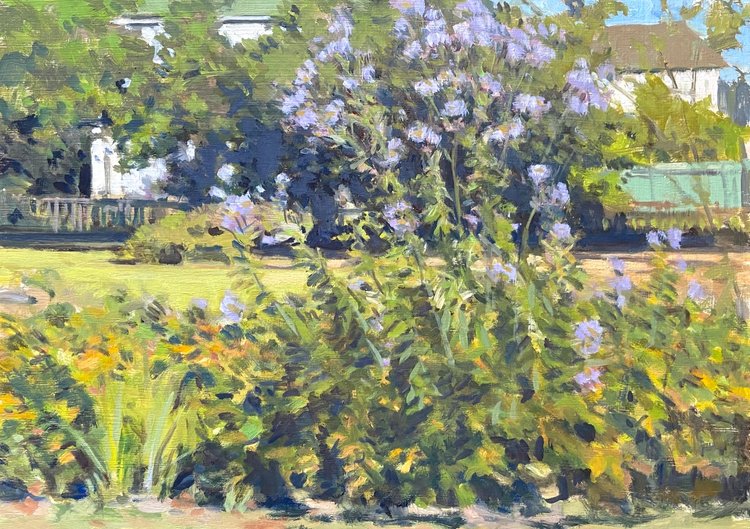 Richard Crozier, Driveway, Oil on Panel, 12x16